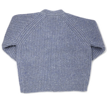 Load image into Gallery viewer, oh baby! Grandpa Knitted Cardigan - Fog Confetti