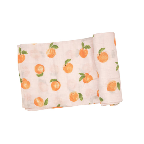 Peaches Swaddle Blanket