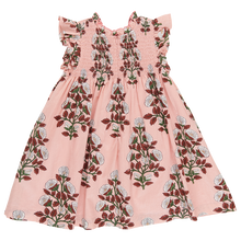 Load image into Gallery viewer, Girls Stevie Dress - Pink Bouquet Floral