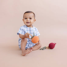 Load image into Gallery viewer, Teether Orange Cotton Rattle Fruit Baby Clementine Pumpkin