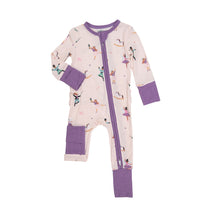 Load image into Gallery viewer, Nutcracker Ballet 2 Way Zipper Romper  Pink