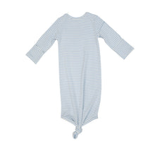 Load image into Gallery viewer, Bedtime Story Animals Stripe Knotted  Gown Blue