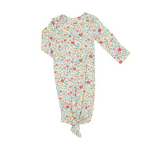 Load image into Gallery viewer, Ruby's Garden Ditsy  Knotted  Gown Multi Pink