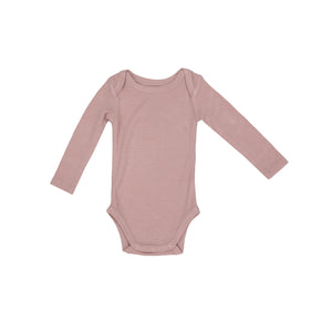 Rib Silver Pink Bodysuit Silver Pink