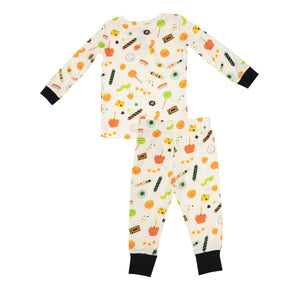 Halloween Candies L/S Loungewear  Set Toddler Ivory Multi