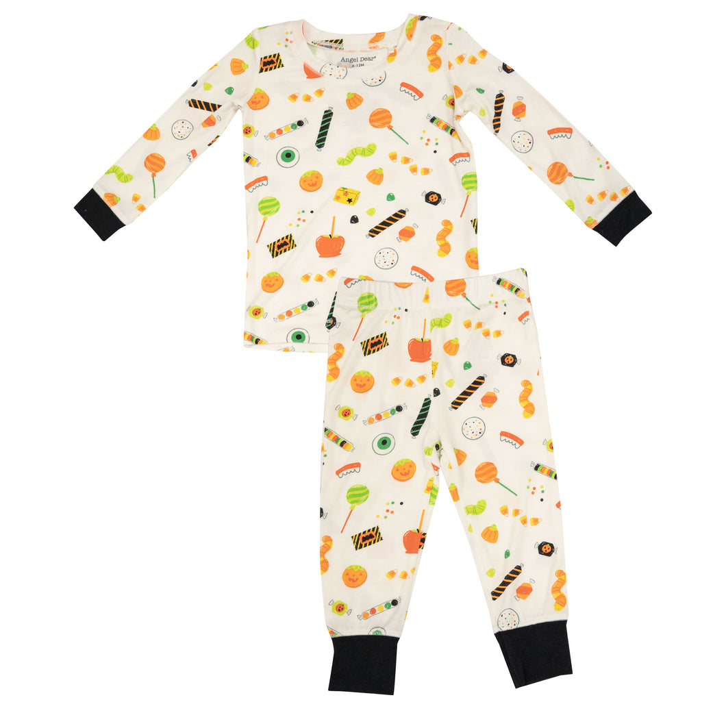 Halloween Candies L/S Loungewear  Set Ivory Multi