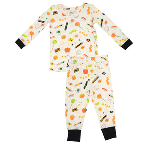 Halloween Candies L/S Loungewear  Set Toddler Ivory Multi