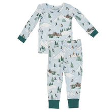 Load image into Gallery viewer, Winter Fun Skiing L/S Loungewear Set  Blue