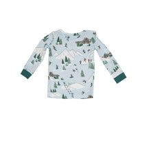 Load image into Gallery viewer, Winter Fun Skiing L/S Loungewear Set  Blue