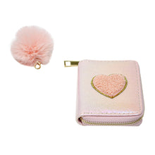 Load image into Gallery viewer, Shiny Heart Patch Wallet