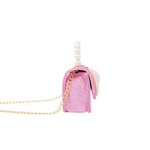 Load image into Gallery viewer, Glitter Pearl Handle Bow Handbag
