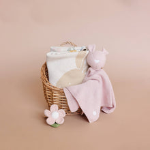 Load image into Gallery viewer, Teether Flower Pink Cotton Crochet Rattle Baby Toy Spring