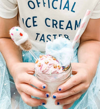 Load image into Gallery viewer, Kids Summer Tee, Official Ice Cream Taster, natural
