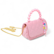 Load image into Gallery viewer, Pearl Handle Message Charm Handbag for Kids