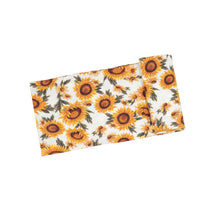 Load image into Gallery viewer, Fall Sunflower Swaddle Blanket Yellow