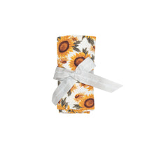 Load image into Gallery viewer, Fall Sunflower Swaddle Blanket Yellow