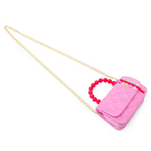 Load image into Gallery viewer, Pearl Handle Message Charm Handbag for Kids