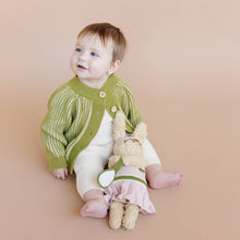 Load image into Gallery viewer, Cotton Brioche Cardigan Green Baby Kid Apparel Golf Patrick