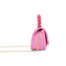 Load image into Gallery viewer, Pearl Handle Message Charm Handbag for Kids