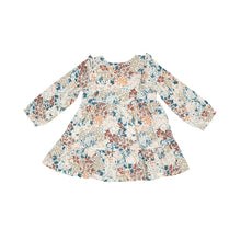 Load image into Gallery viewer, Painted Fall Floral Ruffle Tiered Dress  And Legging Multi Pink