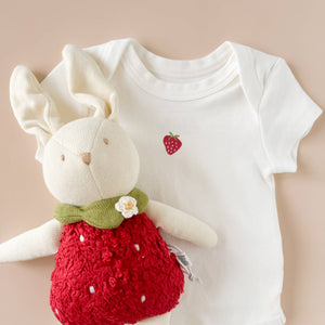 Onesie Strawberry Baby Bodysuit Organic Graphic Tee Gift