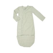 Load image into Gallery viewer, Woodland Swaddle Babies Gown  Striped Green