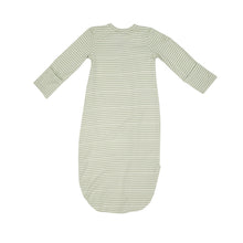 Load image into Gallery viewer, Woodland Swaddle Babies Gown  Striped Green