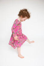 Load image into Gallery viewer, Dream Cottage Floral Twirly L/S Dress  Pink