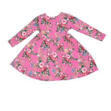Load image into Gallery viewer, Dream Cottage Floral Twirly L/S Dress  Pink