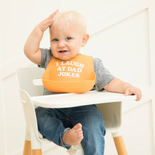Load image into Gallery viewer, I Laugh at Dad Jokes Wonder Bib