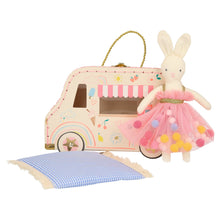 Load image into Gallery viewer, Ice Cream Van Bunny Mini Suitcase Doll
