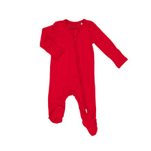Load image into Gallery viewer, Bittersweet 2 Way Zipper Footie Red