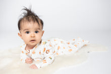 Load image into Gallery viewer, Woodland Swaddle Babies 2 Way  Zipper Footie Multi