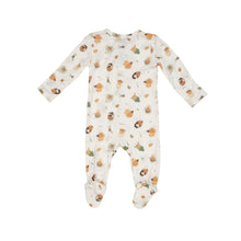 Load image into Gallery viewer, Woodland Swaddle Babies 2 Way  Zipper Footie Multi