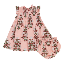 Load image into Gallery viewer, Baby Girls Stevie Dress Set - Pink Bouquet Floral