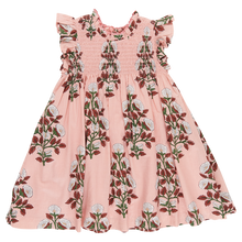 Load image into Gallery viewer, Girls Stevie Dress - Pink Bouquet Floral