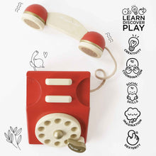 Load image into Gallery viewer, Vintage Wooden Phone