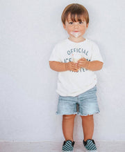 Load image into Gallery viewer, Kids Summer Tee, Official Ice Cream Taster, natural
