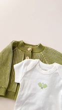 Load image into Gallery viewer, Cotton Brioche Cardigan Green Baby Kid Apparel Golf Patrick