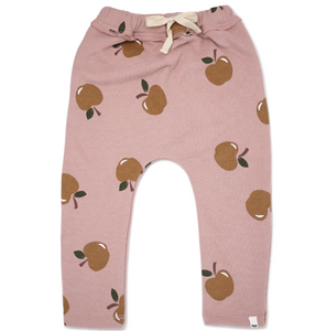 oh baby! Brooklyn Jogger Rust Apples Print - Blush