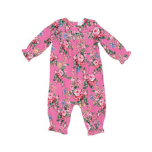 Load image into Gallery viewer, Dream Cottage Floral Smocked  Romper Pink