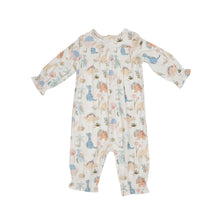 Load image into Gallery viewer, Soft Dinos Smocked Romper Pink Multi
