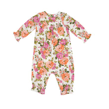 Load image into Gallery viewer, Wild Rose Floral Smocked Romper  Pink