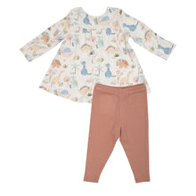 Load image into Gallery viewer, Soft Dinos Smocked Top and Legging Pink Multi