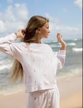 Load image into Gallery viewer, Bright Bolts Hacci Pullover - Dusty White
