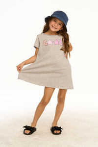 Cool Star T-Shirt Dress - Heather Grey