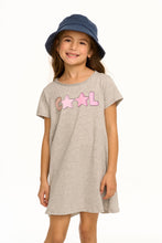 Load image into Gallery viewer, Cool Star T-Shirt Dress - Heather Grey