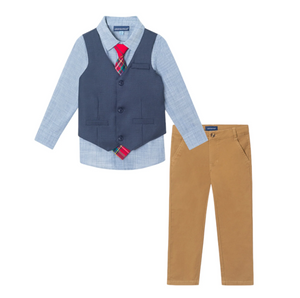 Chambray Buttondown & Pant Set