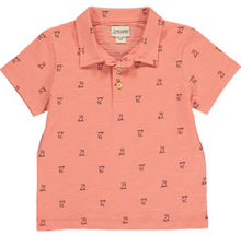 Load image into Gallery viewer, Polreath Coral Henry Print Polo