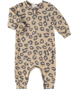 Eco-Animal Hacci Henley Romper